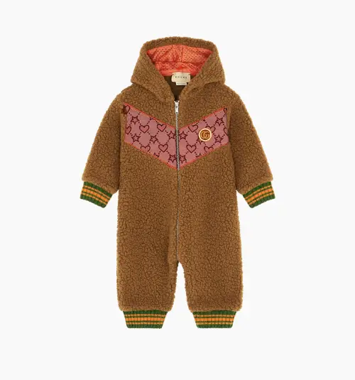 Faux Fur Baby Pramsuit