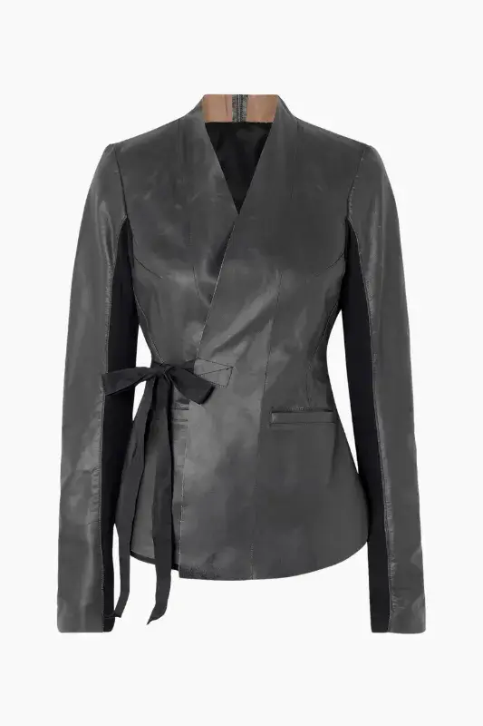Women’s Leather Wrap Jacket Cleaning