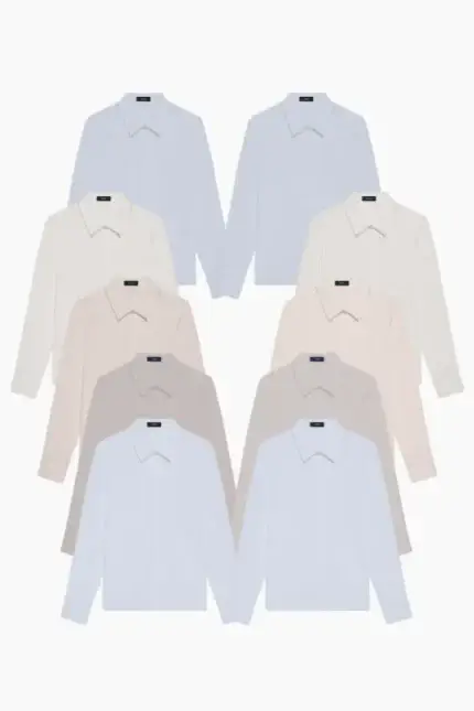 10 Shirt Bundle &ndash; Women&rsquo;s Cotton Shirt, Dry Cleaned & Hung
