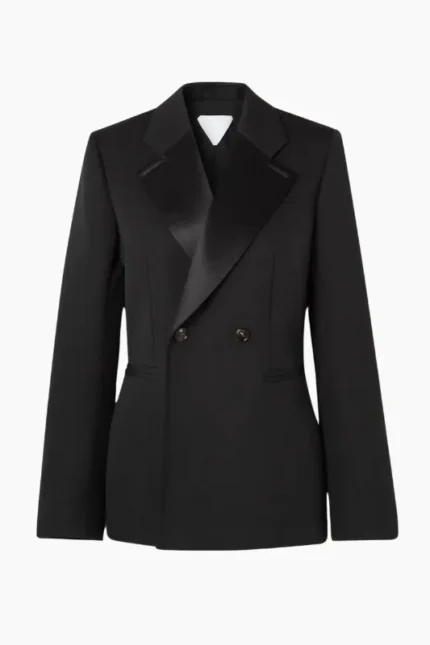 Expert Dry Cleaning for Satin-Trimmed Wool Double-Breasted Blazers