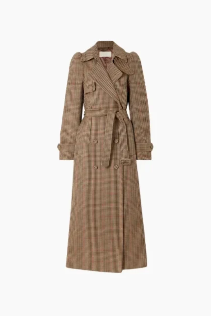 Women's Double-Breasted Wool Trench Coat Dry Cleaning